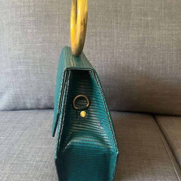 Anima Iris Pine Zuri Gold Handbag - Picture 3 of 9